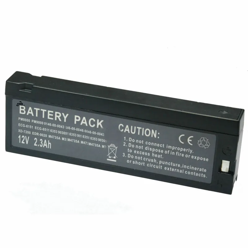 

2pc Replacement Mindray PM9000 PM800 PM9800 PM7000 MEC1000 MEC2000 LCS-1912ANK LC-TA122PU ECG-8420K ECG-92C Medical Battery