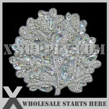 12 шт./лот) Свадебные Rhinestone Аппликация из бисера патч для пользовательских свадебное платье украшения, x1-rat2153