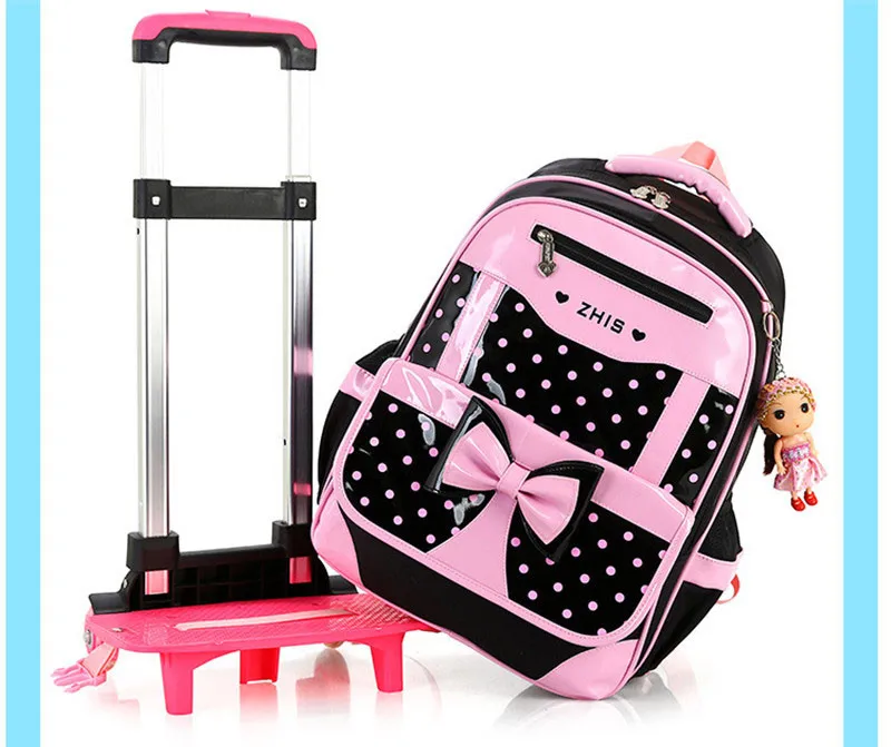 Горячая Распродажа, съемные детские школьные сумки с 2 колесами, Детский водонепроницаемый рюкзак на колесиках, Детские Сумки на колесиках для мальчиков и девочек, сумка для книг