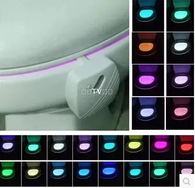 24-цветной унитаз из высокочастотные газоразрядные лампы висит сиденье для унитаза свет светодиодный полноцветный тела крышка для унитаза огни светодиодный ночник