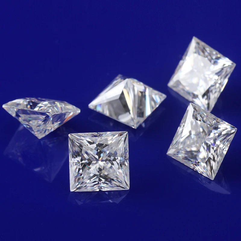 EF VVS 10*10 мм Свободный Муассанит отличная квадратная огранка 5ct большой размер