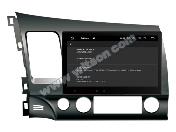 Excellent 10.1" Android 9.0 Pie OS Car Multimedia Navigation GPS Radio for Honda Civic 2006 2007 2008 2009 2010 2011 with 4GB RAM 64GB ROM 1