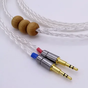 

1.8M Headphone Upgrade Cable 8 Cores 5N OCC Silver Plated HiFi Cable For Hifman HE1000 HE400S He400i HE-X HE560 Oppo PM-1 PM-2