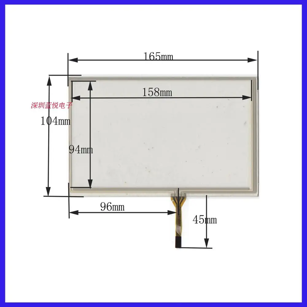 

7 inch peripheral 165*104, GPS navigation, touch screen, industrial control, song Lok, hang Ling, E Road, air