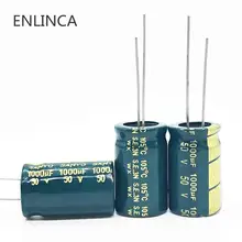 Capacitor eletrítico de alumínio com alta frequência, 20 pçs/lote t16 50v 1000uf, tamanho 13*20 1000uf 50v 20%