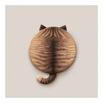 

40*40CM 3D Print Double Sides Cat Cushion Pillow Cool Creative Seat Cusion Plush Stuffed Memory Foam Chair Cusion Room Decor