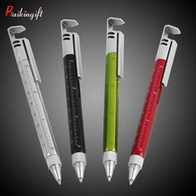 1 шт. многофункциональная ручка-отвертка шариковая ручка подставка держатель металлический Подарочный инструмент школьные офисные принадлежности канцелярские принадлежности Многофункциональный