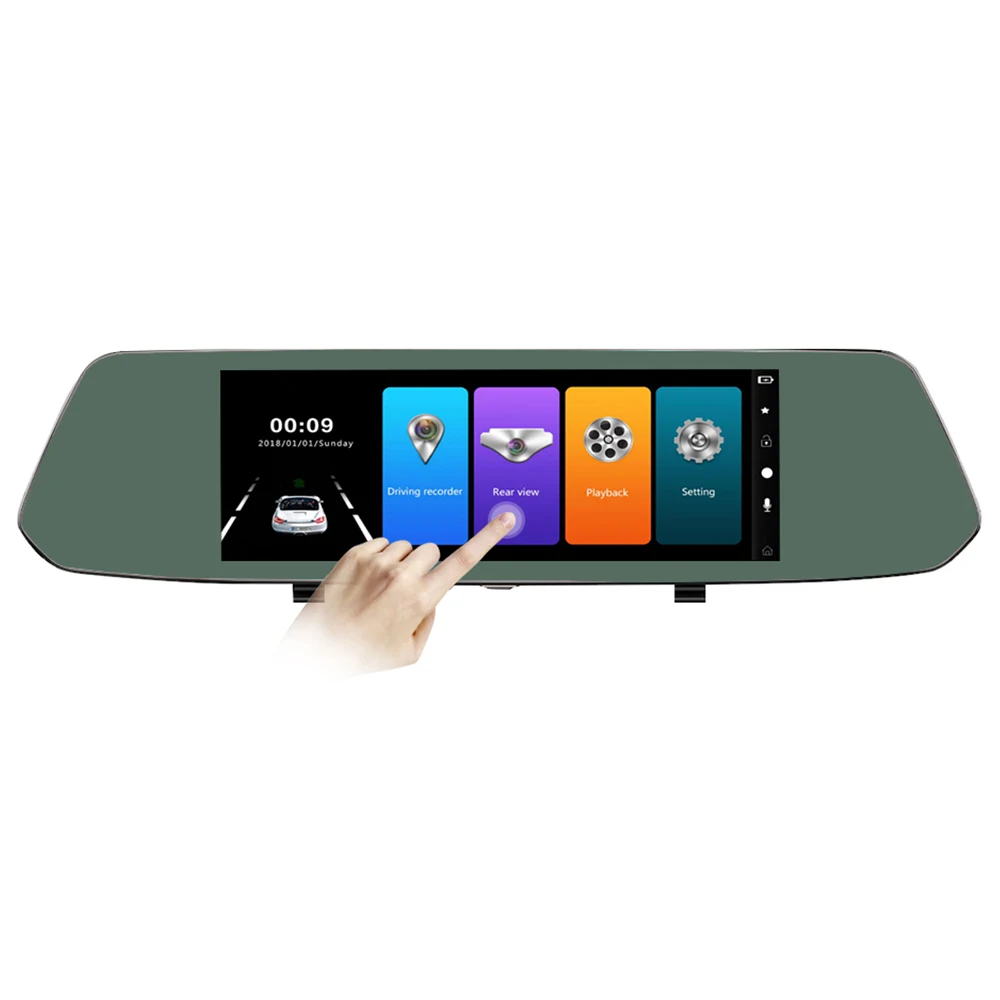 

7 Inch Car DVR Dash Camera 170 Degrees 1080P Rear Mirror Digital Recorder With Rearview Camera Support Motion Detection/G-Sensor