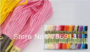 

8m/pcs 1 lot=4470 Pieces Cross Stitch Embroidery Yarn Thread Floss Similar DMC