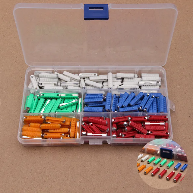5/8/16/20/25/30A 200PCS Dia 6mm EU Automotive Fuses European Car/Auto