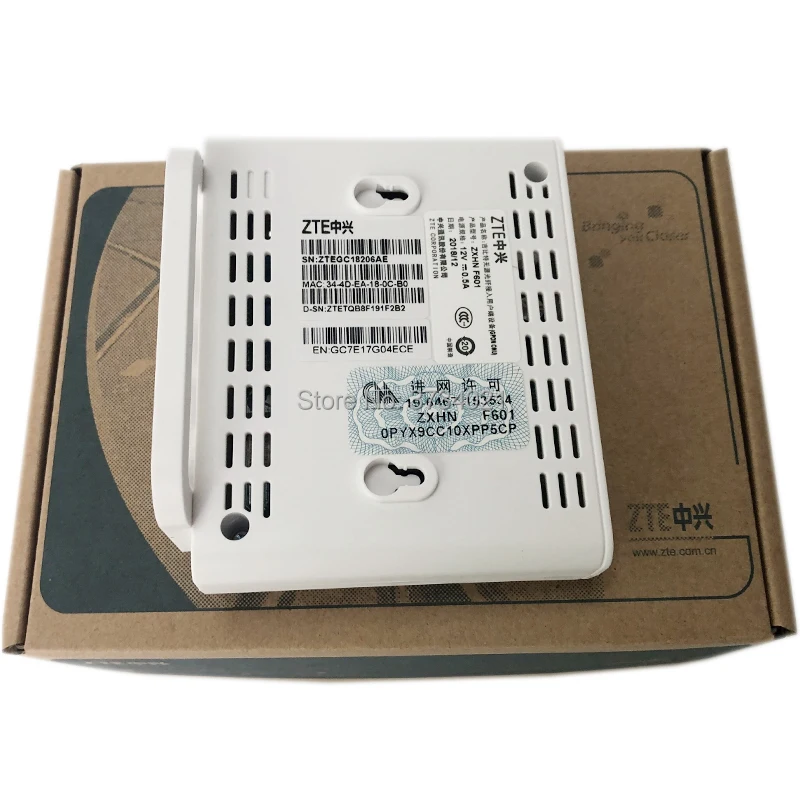Бесплатная доставка F601 ZTE ZXA10 GPON терминал ONT FTTH ONU с 1GE Ethernet портом той же функции