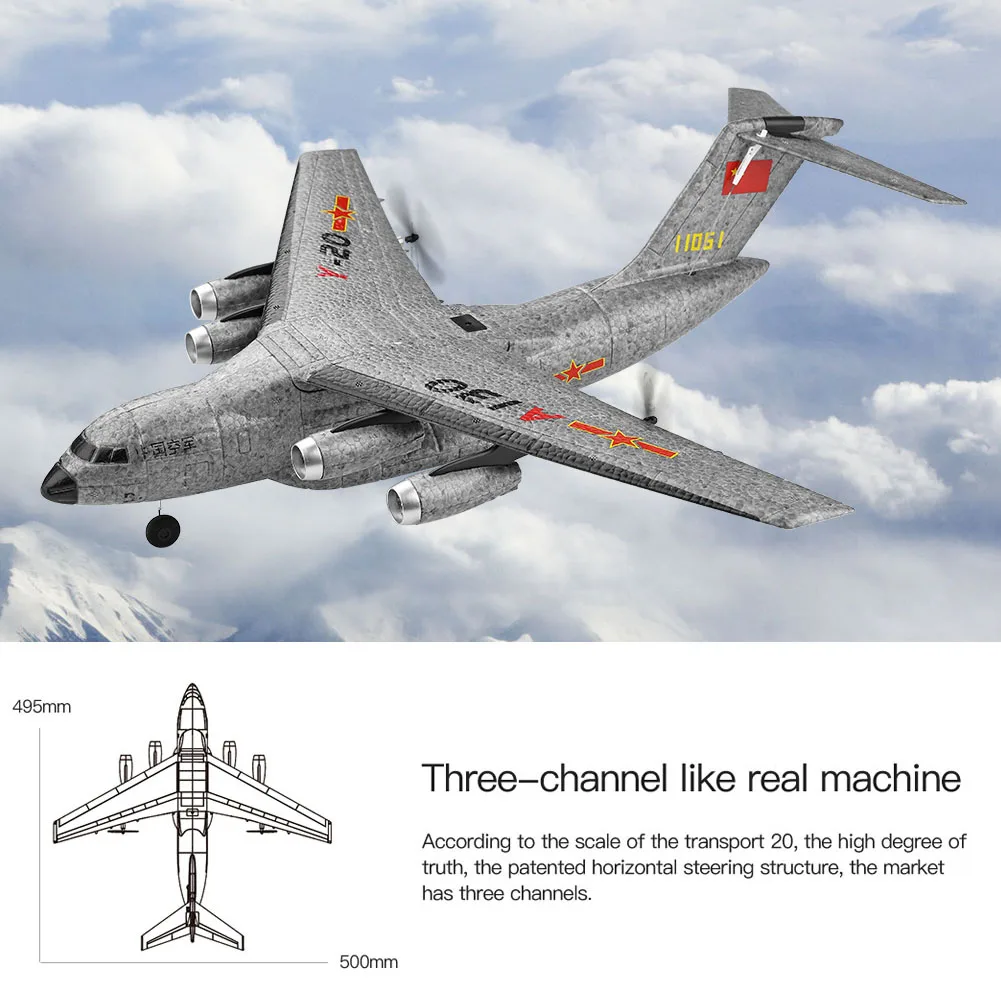 EPP Aircraft RC Airplane 3 Channels 2.4Ghz Remote Control Airplane Kids Toy Gifts S7JN