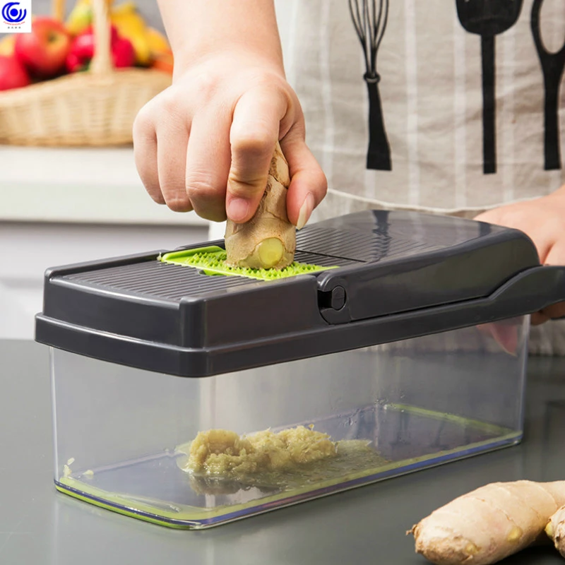 Полезная кухонная резка измельчитель овощей и блок многофункциональная машина для измельчения картофеля слайсер машина аксессуары еда