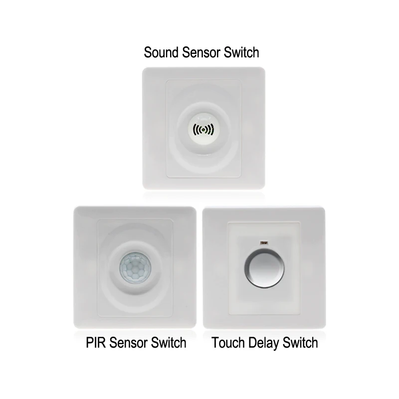 86 Type PIR Sensor Human Body induction Switch AC100-250V Sound Control Sensor Switch / Touch Delay Switch Lamps
