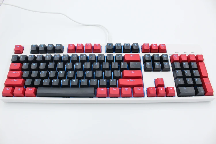 MP 104 PBT красная и черная клавиатура с двойной подсветкой Cherry MX Переключатель для NOPPOO/Ducky/filco проводная USB механическая клавиатура Keycap