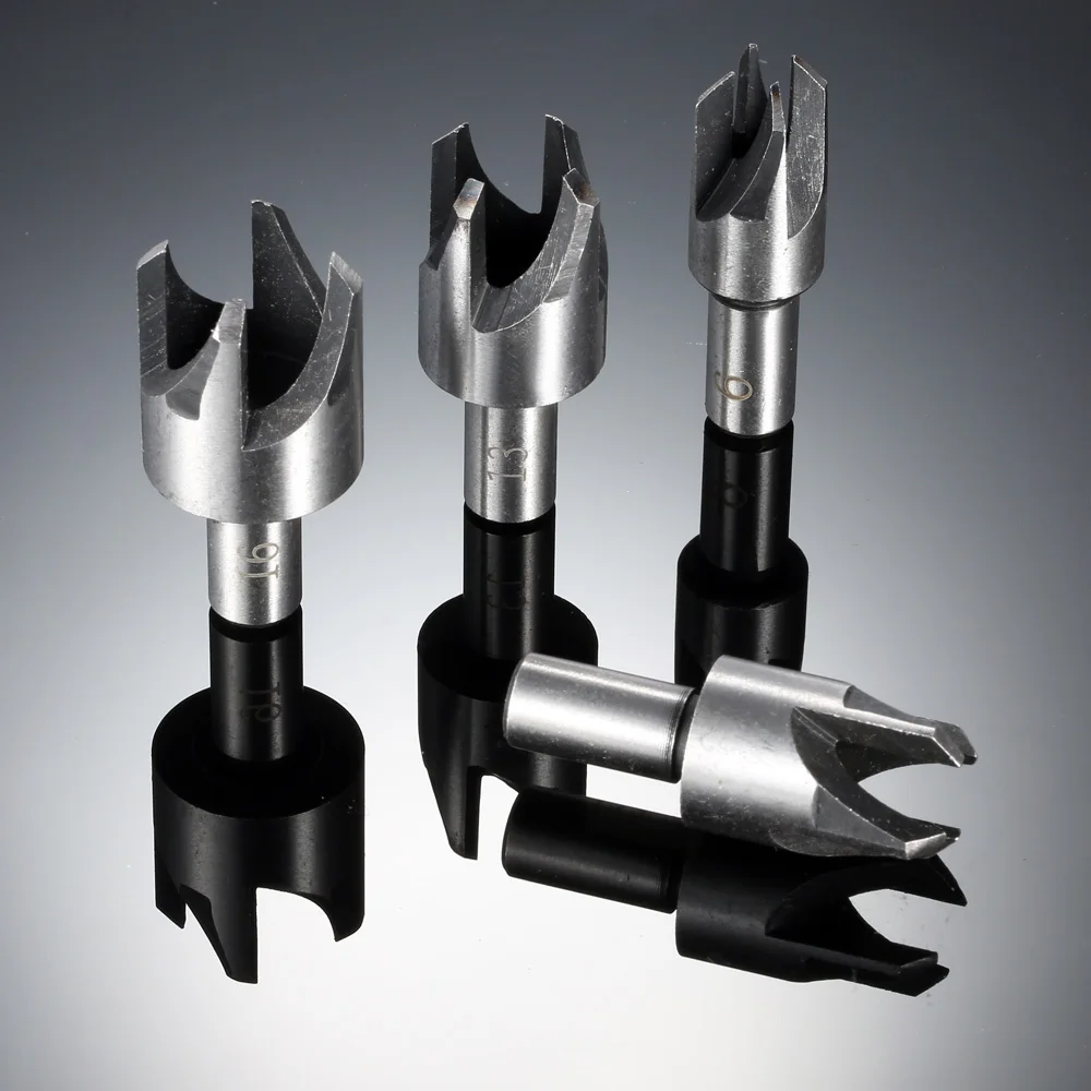 

4pcs Wood Plug Cutter Cutting Tool Woodwork Plug Cutting Drill Bit Set Claw Cork Drill 6mm,10mm,13mm,16mm