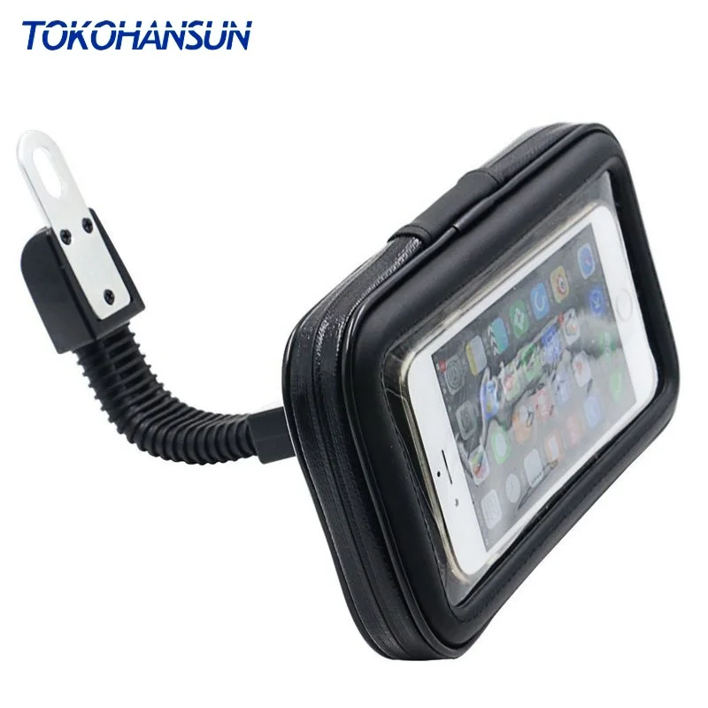 Motorcycle Mobile Phone Holder Support Moto Bicycle Stand For Smartphone Bike Waterproof Bag Cell P