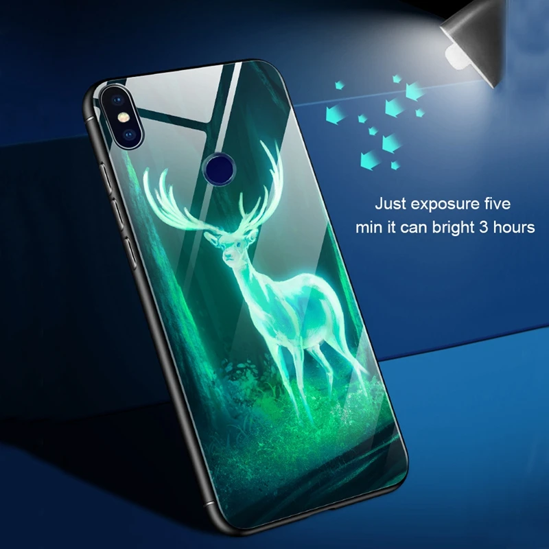 OLLIVAN Luminous Tempered Case For Xiaomi Redmi 5 Plus Luxury Case For Xiaomi Redmi Note 5 6 7 Silicone Cover For Redmi 5 6 pro OLLIVAN Luminous Tempered Case For Xiaomi Redmi 5 Plus Luxury Case For Xiaomi Redmi Note 5 6 7 Silicone Cover For Redmi 5 6 pro