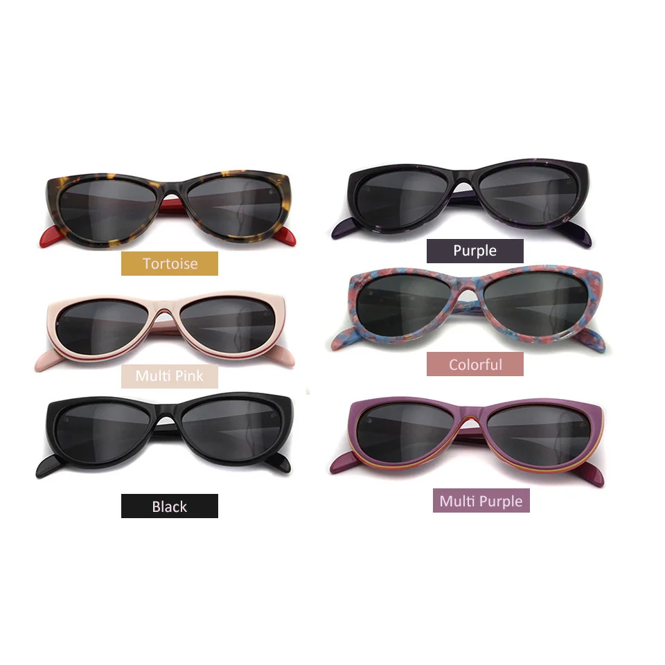 Esnbie дизайнер небольшой Солнцезащитные очки для женщин Для женщин CAT Очки женские Модные поляризационные Защита от солнца Очки UV400 защиты Óculos де золь
