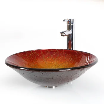

Bathroom vanity tempered glass sink bathroom art tempered glass washbasin LO629456