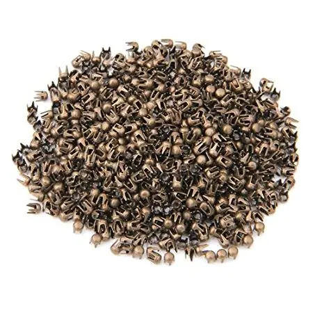 

1000 Bronze Rivet Button Decorative Spike Studs Spots for Punk Bags 2.5mm