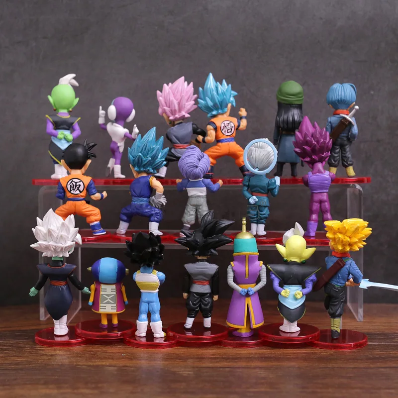 Горячая 18 шт./компл. Dragon Ball Супер игрушечные лошадки Сон Гоку/Гохан/дзен