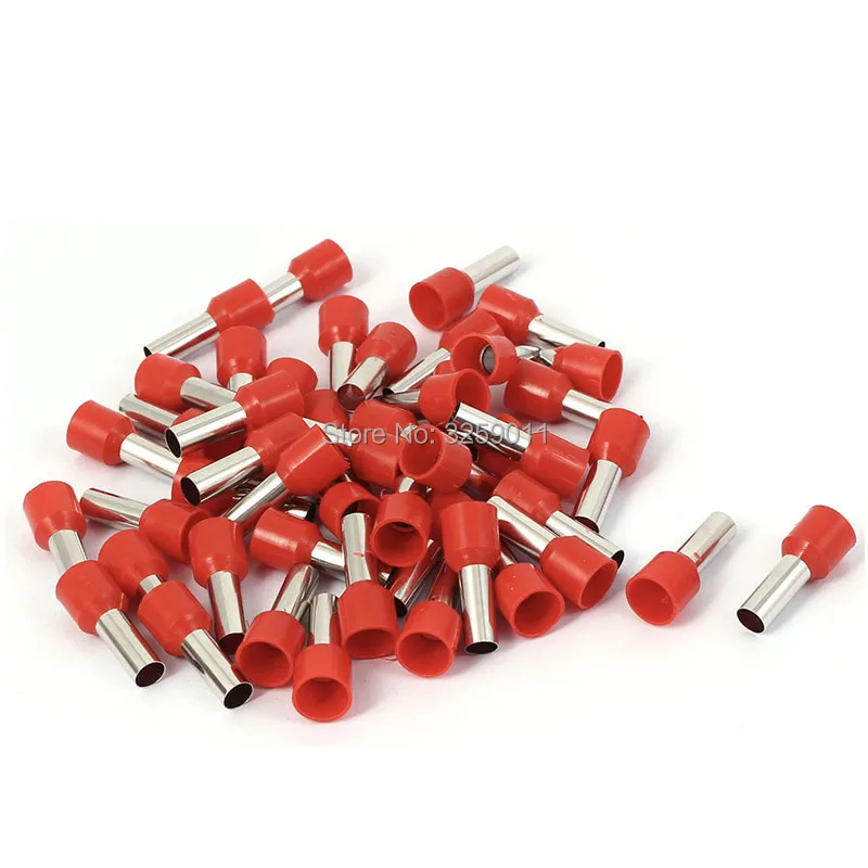 1000PCS E10-18 Electrical Crimp tubular Pre-Insulating Terminal Block Wire Connector Cable Cord End Ferrule AWG 7 10.0mm | Обустройство
