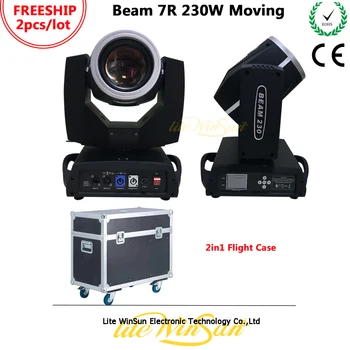 

Litewinsune Freeship Double Flight Case 2pcs 24Facet Prism 16Channels DMX DJ Lighting Moving Head R7 Beam