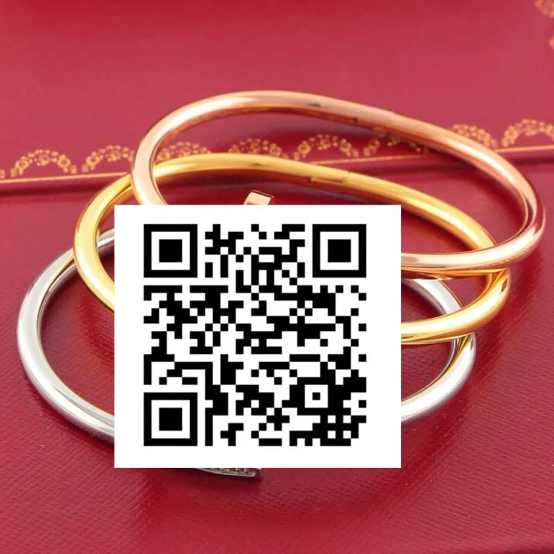 

DIY Titanium Steel Screw Nail Bracelets For Female Male 3 Gold Color Bracelets ----- Just For Custom Made Charge