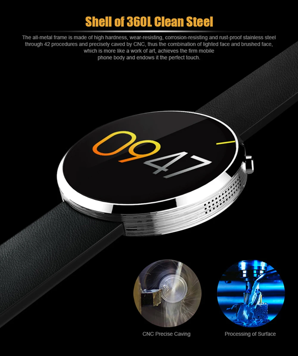 LETINE DM360 Смарт часы водонепроницаемые Bluetooth Смарт часы монитор сердечного ритма умные часы спортивные часы для IOS Andriod телефон