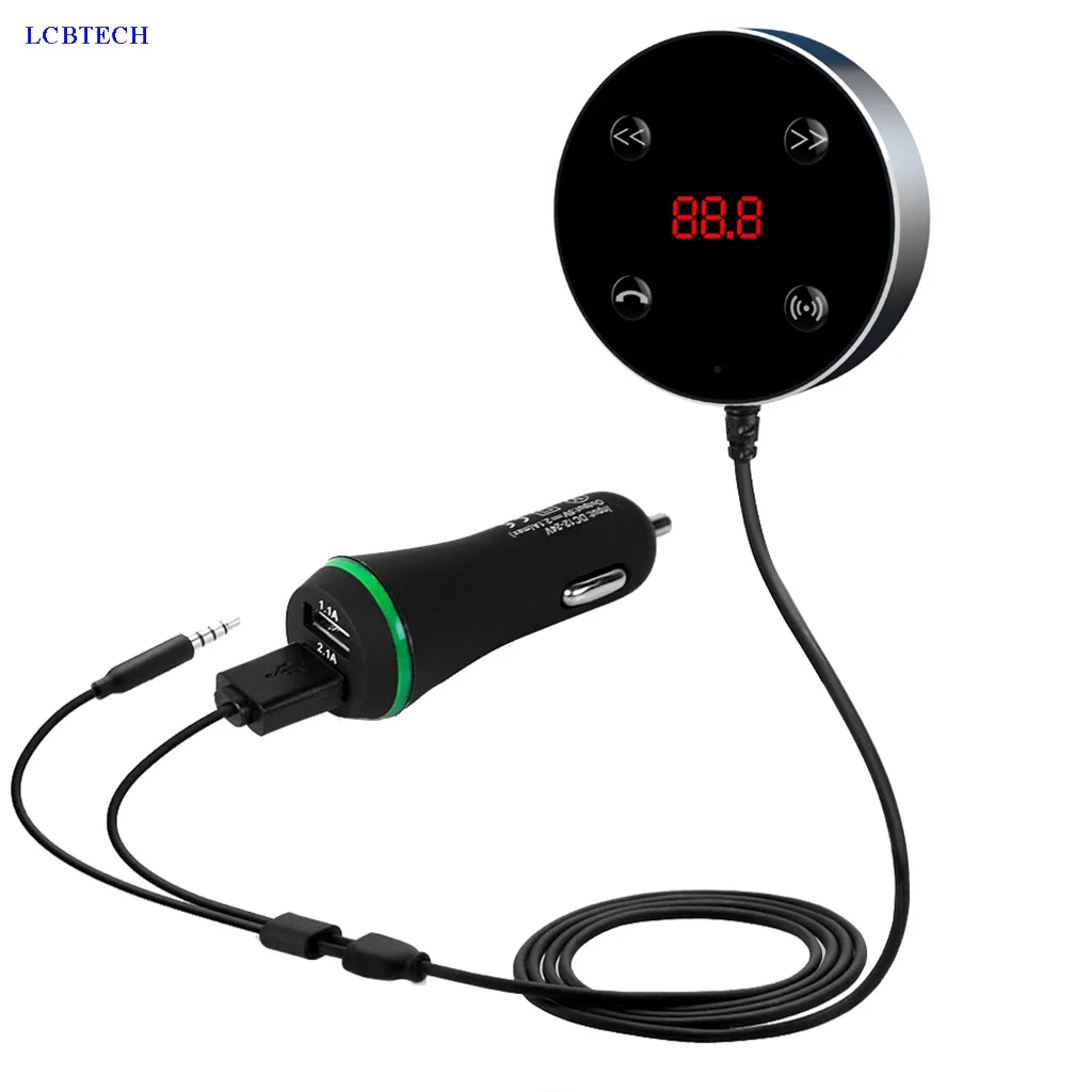 Bluetooth 3 0 fm-передатчик JRFC02 fm-радио AUX Интерфейс 5 мм аудио кабель автомобильный
