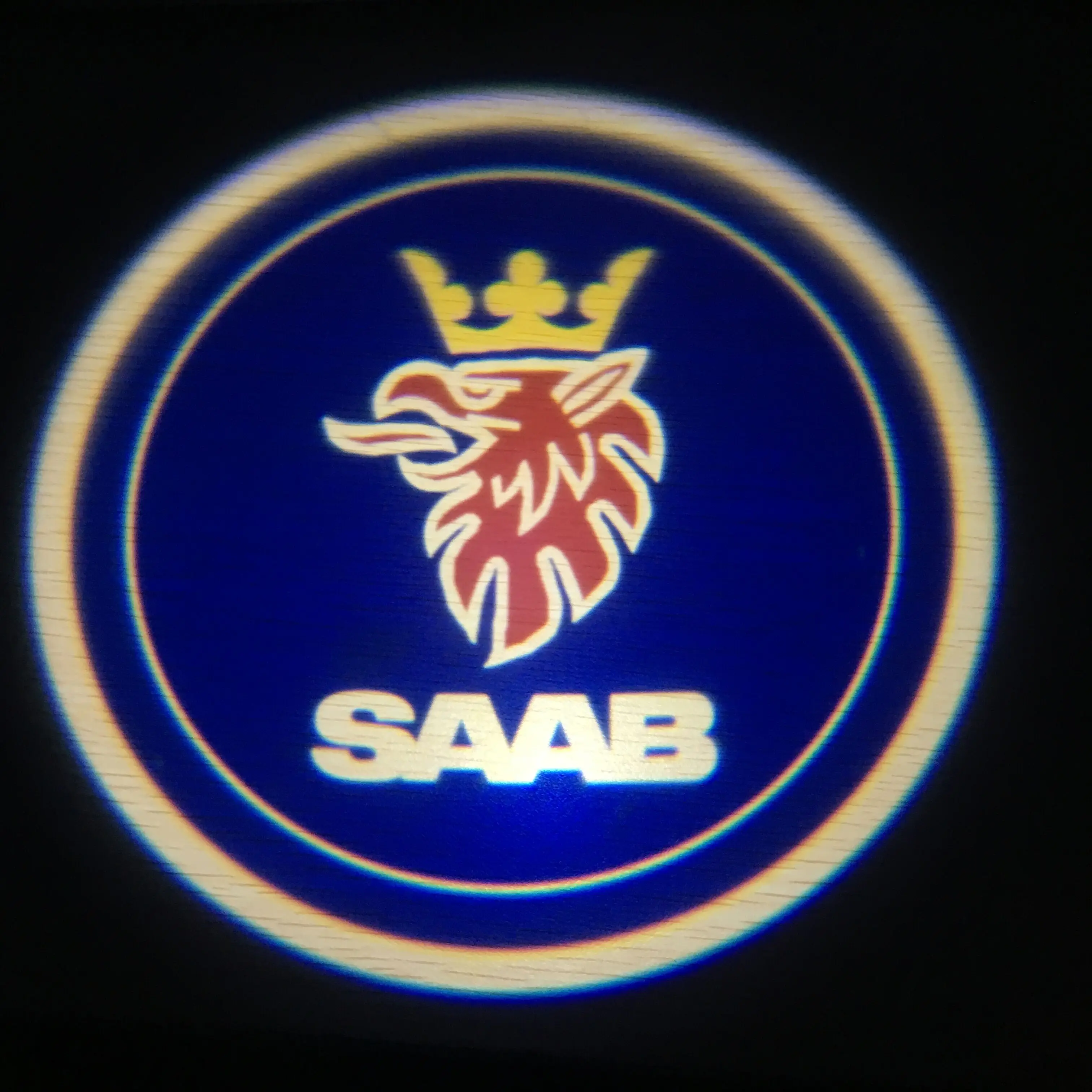 2 قطعة Led باب السيارة مرحبا مصباح شعار ل صعب 9-3 9-5 1993 1995 900 9000 92 العارض شبح الظل مصباح