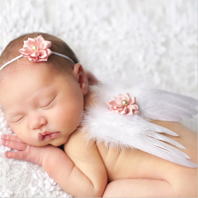 Детские получить одеяла новорожденных подставки для фотографий Крылья Ангела из перьев на день рождения Одежда для фотосессий реквизит с новым годом