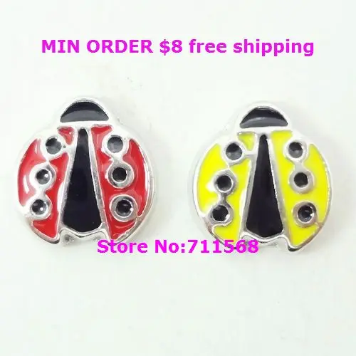 

Ladybug Floating Charm Ladybird BeetleCharm Pendants For Floating Glass Locket DIY Accessories