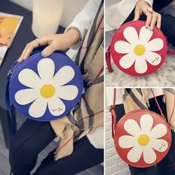 

2016 New small women bag fashion designer girls messenger bag brand leather flower crossbody bags candy colors lady handbag