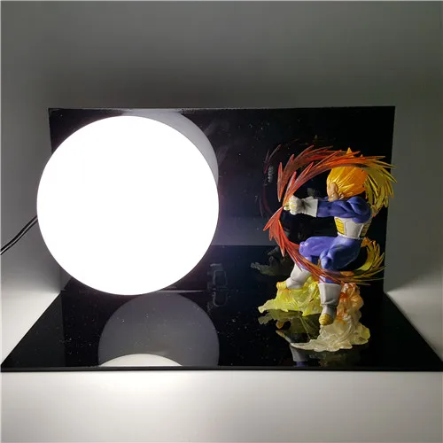 Dragon Ball Son Goku Vegeta Gohan Luminaria светодиодный ночник настольная лампа Dragon Ball декоративное освещение для комнаты Праздничные рождественские подарки - Испускаемый цвет: changeable