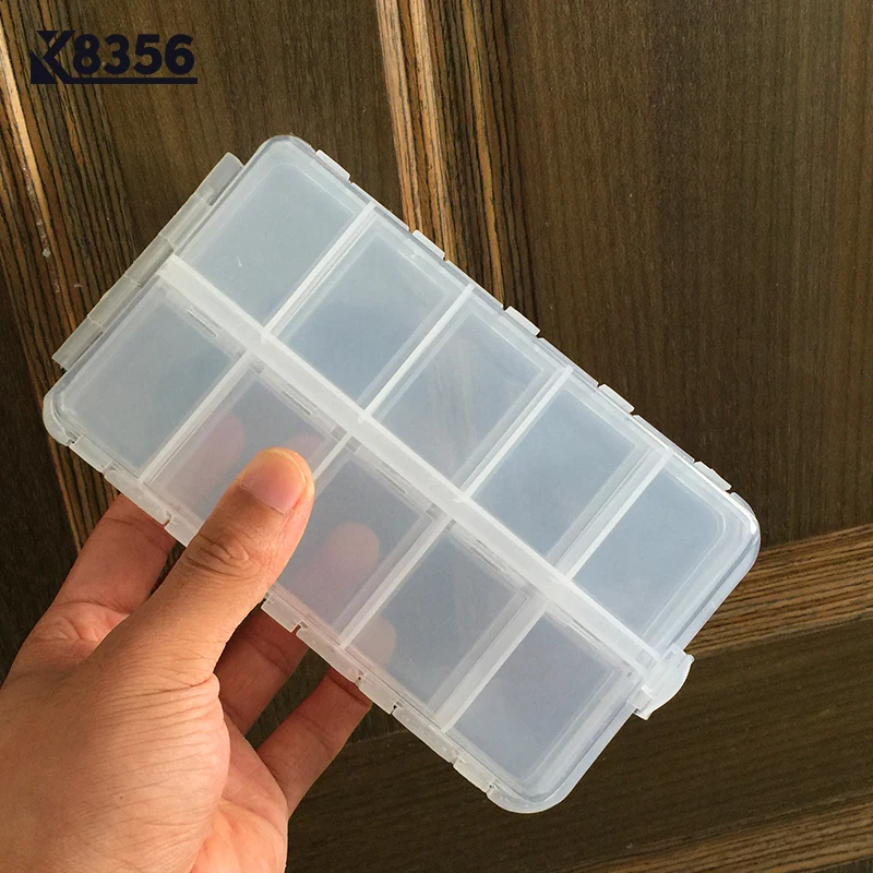 Пластиковая рыболовная коробка K8356 складная для приманки 20 отделений 166*97*40 мм