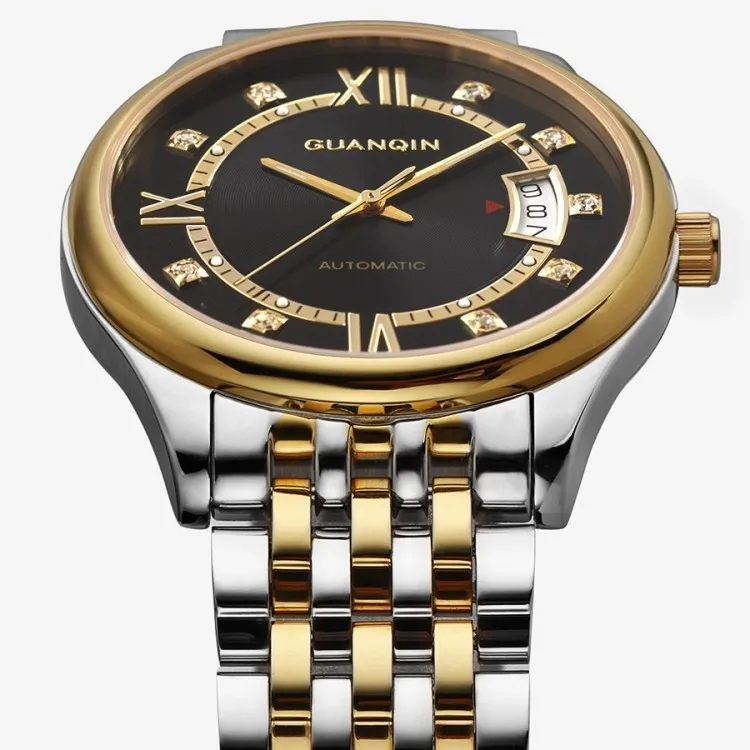 Бренд часы Для мужчин GUANQIN gq80016-1a Для мужчин Часы 2016 Повседневное Сапфир Спорт Деловые часы 30 м Водонепроницаемый Наручные часы