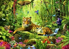 Diy diamant zeichnung tier diamant kreuzstich kristall runden diamanten sets unfinish dekorative voller diamanten stickerei tiger