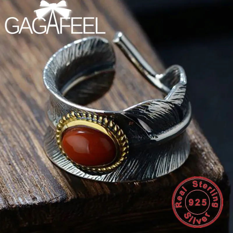 

GAGAFEEL 100% Genuine 925 Sterling Silver Ring for Women Female Trendy Party Jewelry Birthday Gift