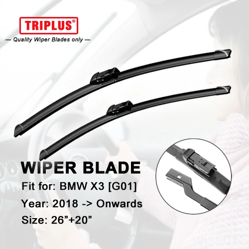 Wiper Blade for BMW X3 [G01] (2018 Onwards) 1set 26"+20", Aero Beam