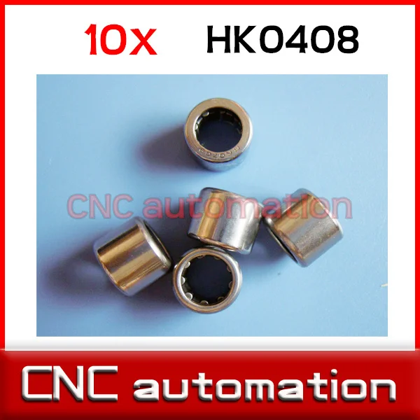 

10pcs HK0408 Shell Type Needle Roller Bearings 4x8x8mm TLA48Z for 4mm shaft