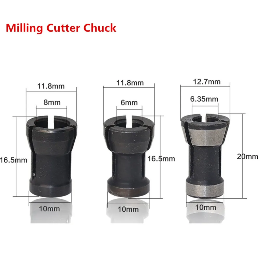 

10MM Milling Cutter Chuck Precision Adapter Conversion Chuck for woodworking Router Bit Engraving Machine HT48