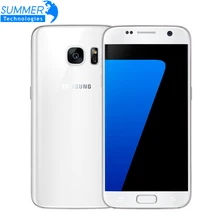 Samsung-teléfono inteligente Galaxy S7 G930F G930V, G930A, LTE, Quad Core, pantalla de 5,1 pulgadas, RAM de 4 GB, ROM de 32 GB, GPS, soporta NFC, cámara de 12MP, reconocimiento de huella dactilar