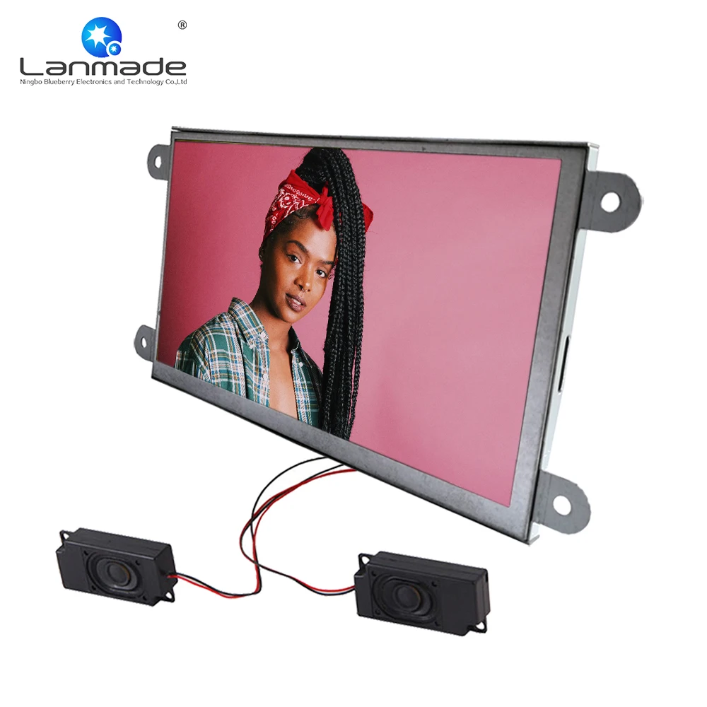7inch USB SD card open frame lcd display digital signage player advertising display boards for