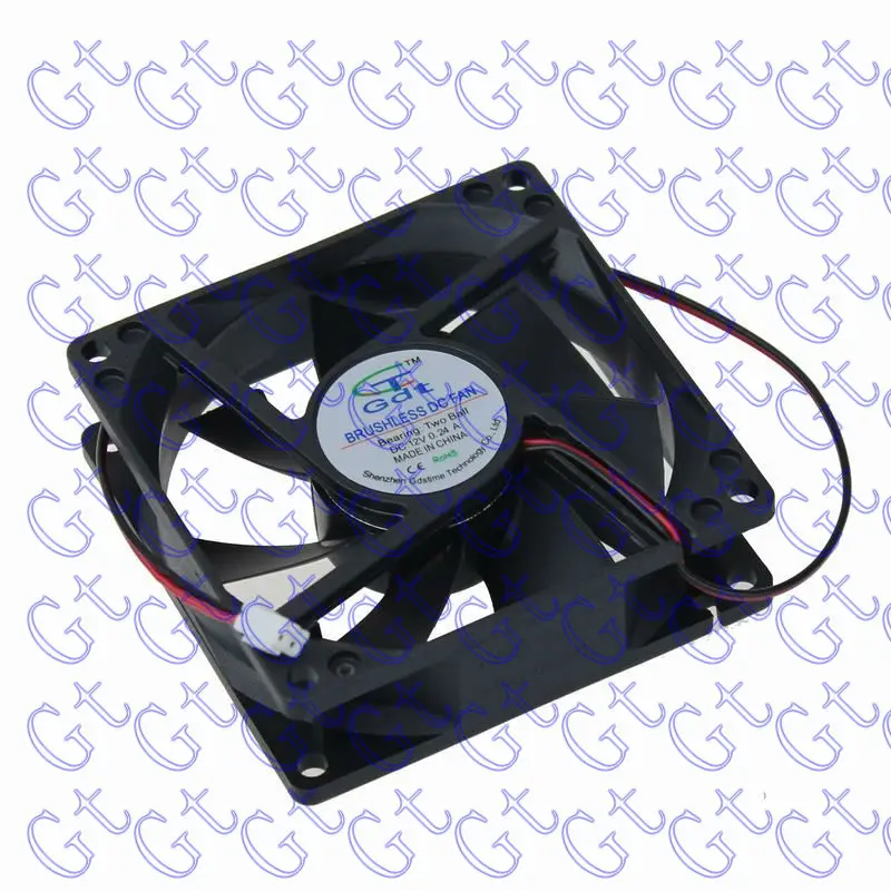 

GDT 12v dc electric fan ball bearing 2PIN 8CM 80MM 80X25MM