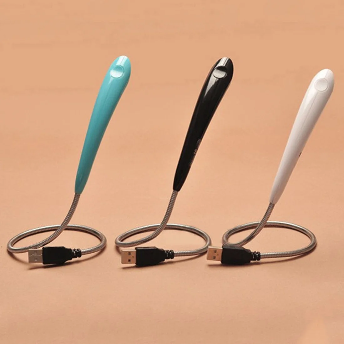 

10LED Flexible Book Reading Lights Switch for Notebook Laptop PC Computer 2W USB LED lamp USB LED Light Lamp