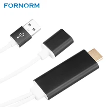 Fornorm 1080 P Литые и Зарядное устройство к HDMI/HDTV кабель Miracast AirPlay Mirroring адаптер для IOS 8.0 ОС Android 4.4 или выше