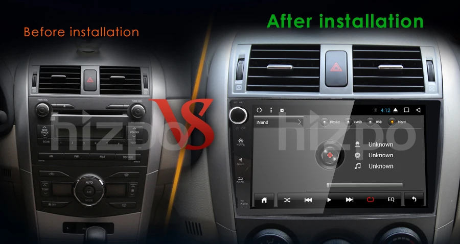 Top 9"2 din car radio Android 7.1 Car Multimedia player For Toyota corolla 2007 2008 2009 2010 2011 head unit 2GB in dash gps video 2