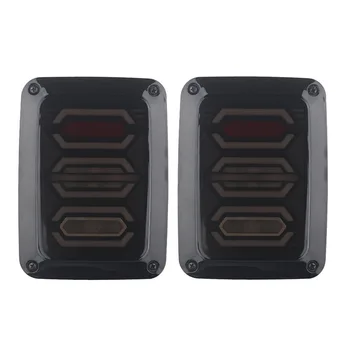 

LED Tail Brake Light Assembly w/Turn Signal & Backup Reverse Smoke Lens Replacement for 2007-2018 Jeep Wrangler JK JKU Sports